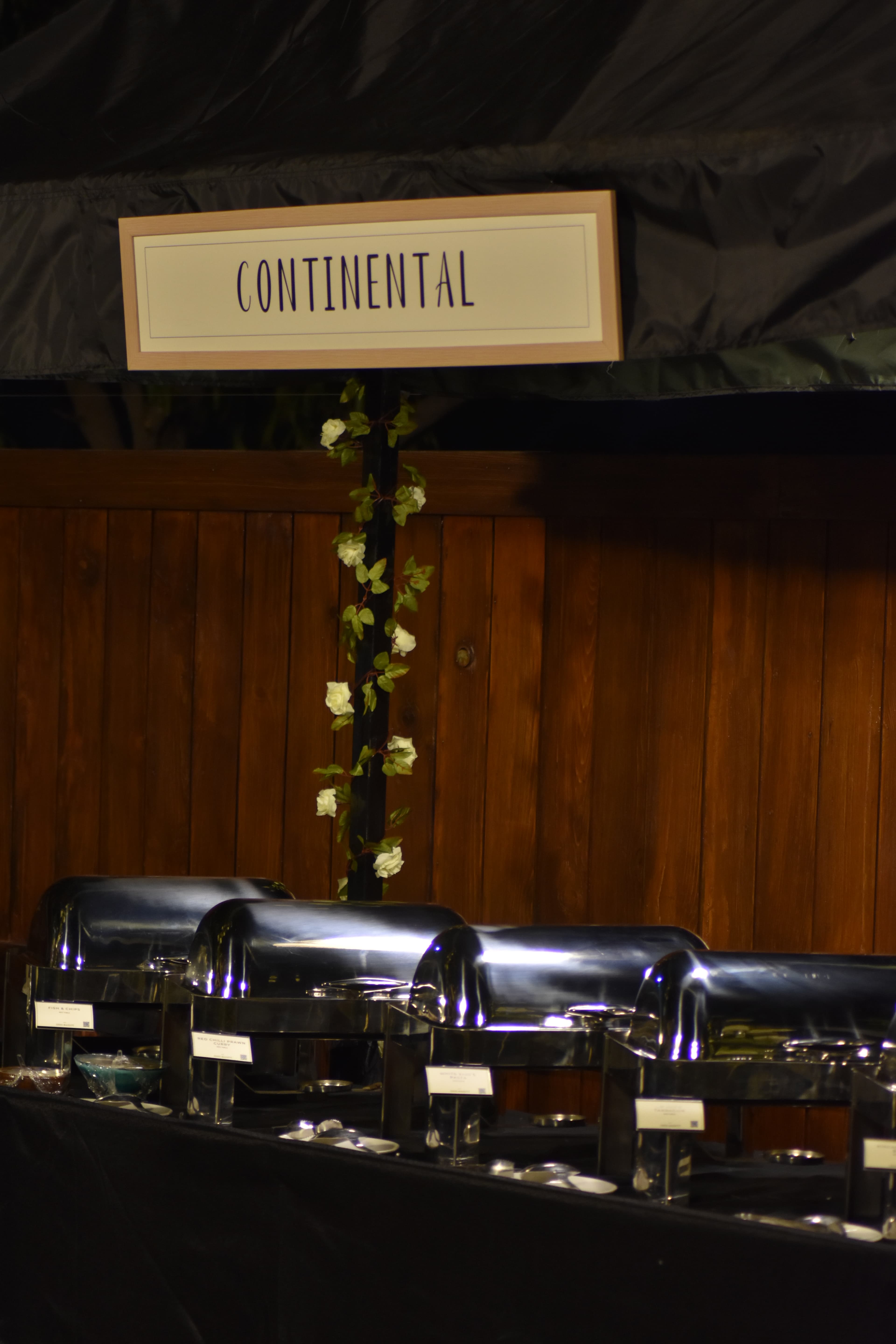 Buffet catering station by Red Table in Lahore